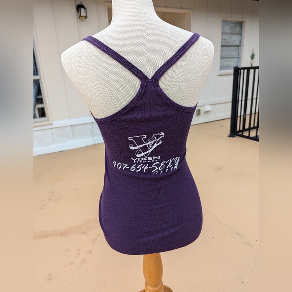 Pole Dance Fitness Tank Top in Purple by Zenana - Picture 4 of 10